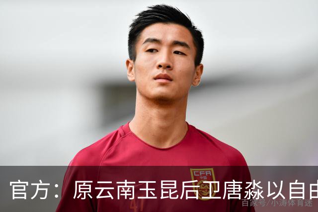 官方：原云南玉昆后卫唐淼以自由球员身份加盟深圳新鹏城